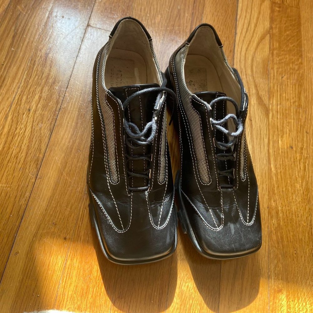 Vintage Black Donald J. Plinner Sport Sneakers